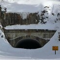 Tunel du Mortier entrance in winter