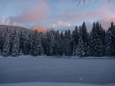 The lake in winter