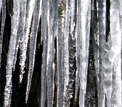 Interesting icicle formations