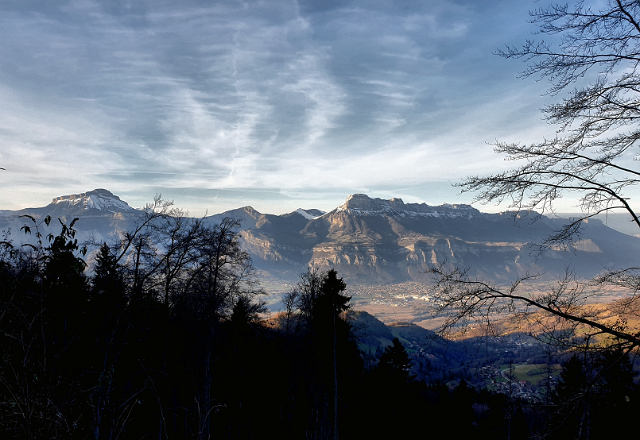 The Chartreuse Mountains seen from Fréydières